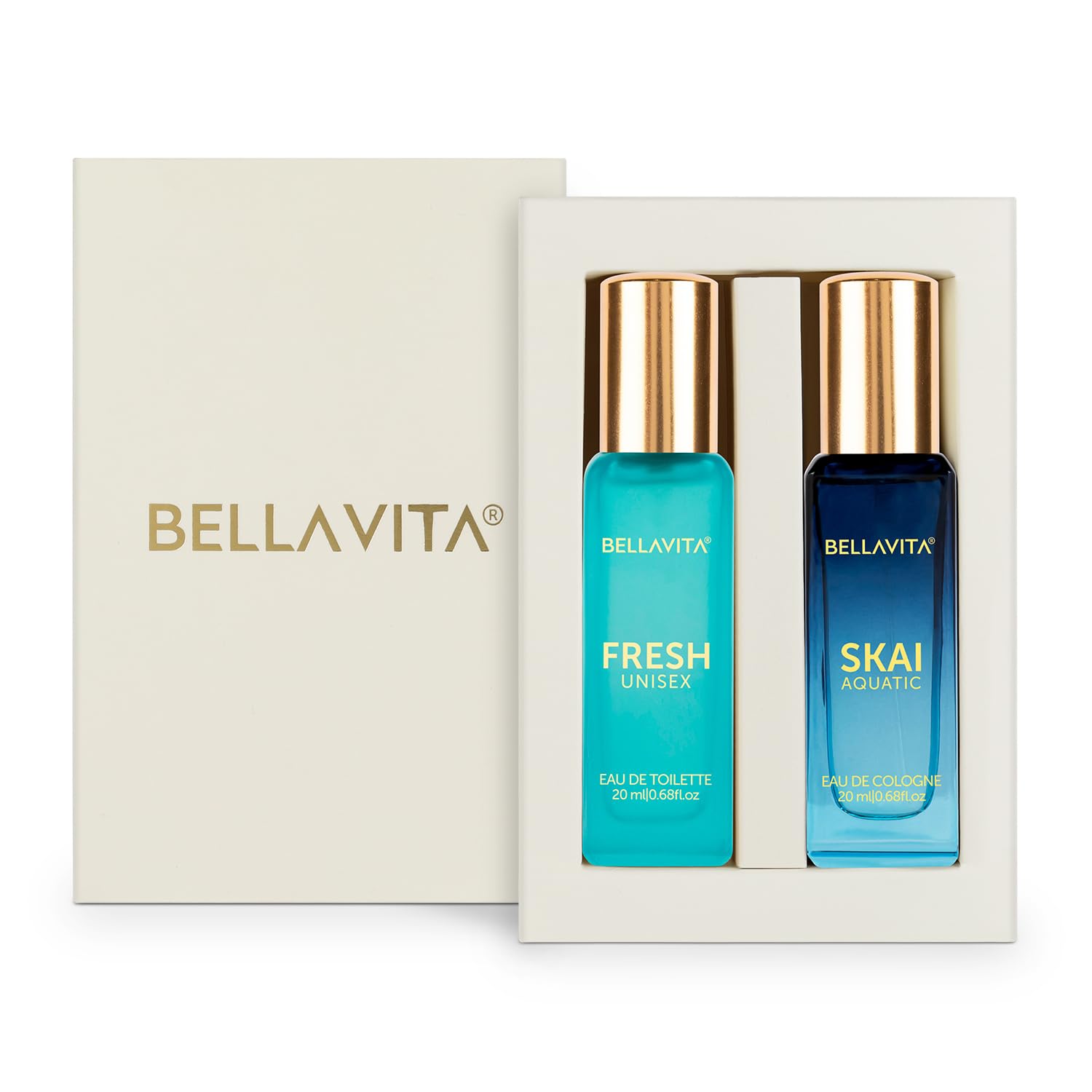 Skai Aquatic and Fresh Unisex 20 ML Perfume Pack of 2