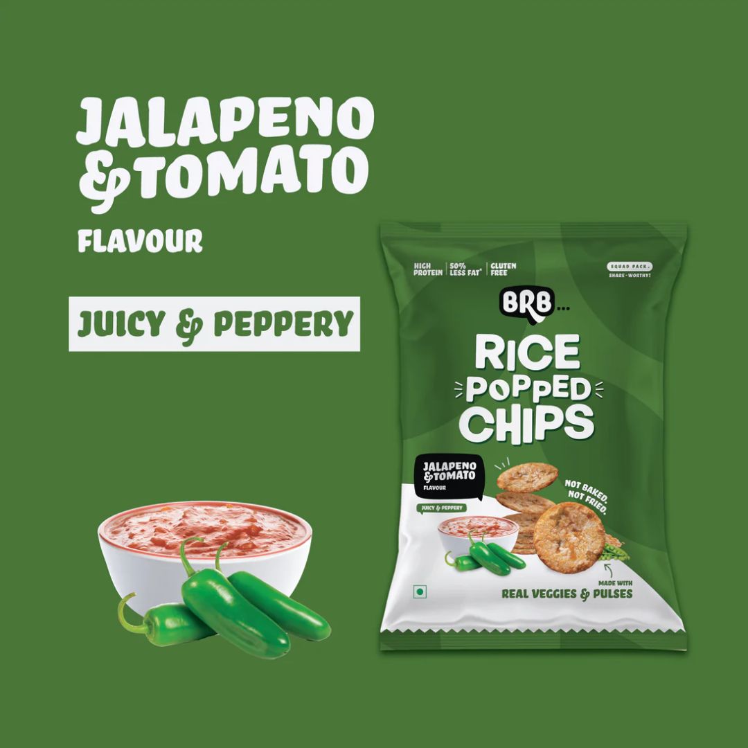 Rice Popped Chips : Jalapeno & Tomato