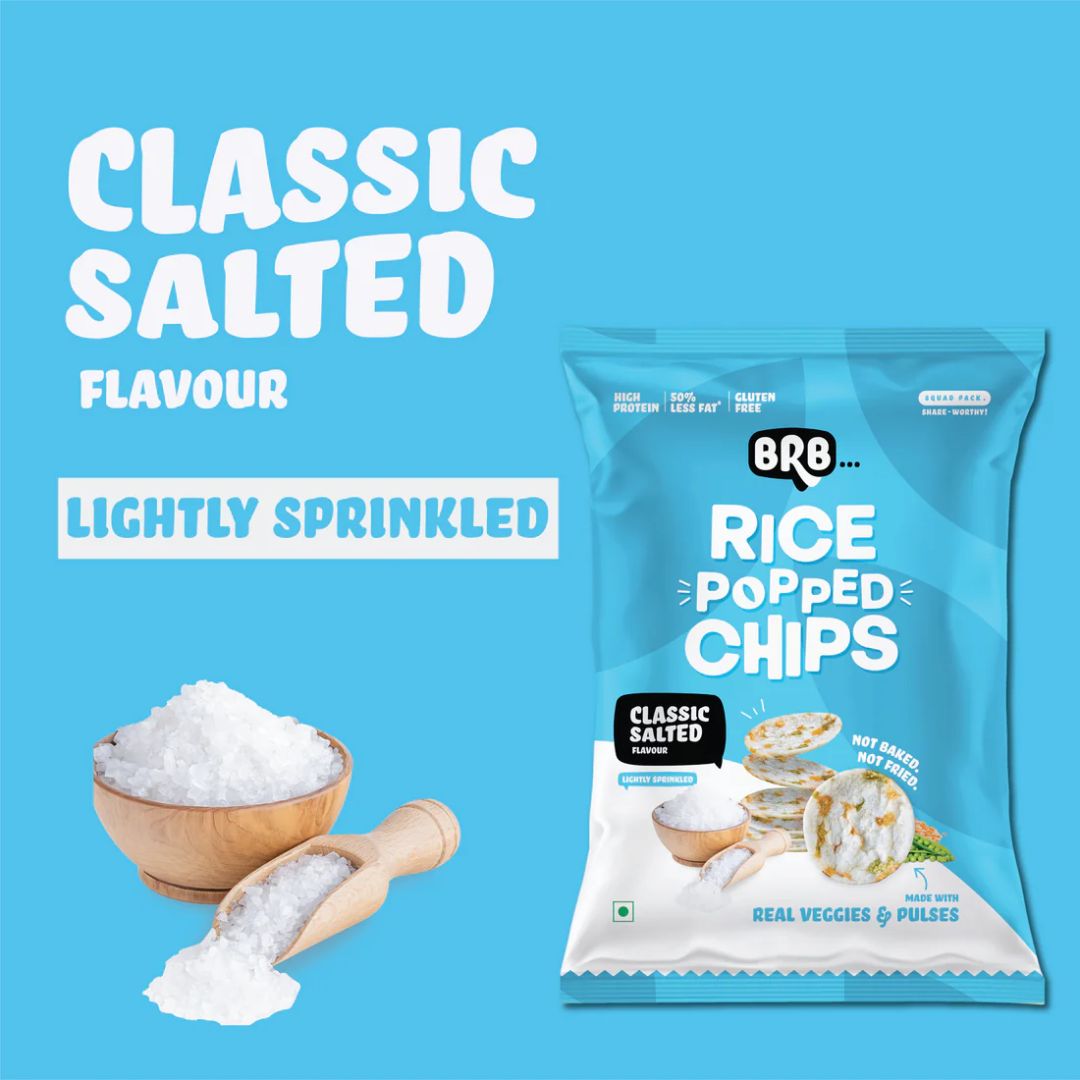 Rice Popped Chips : Classic Salted