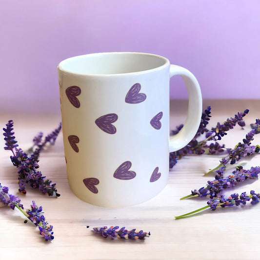 Lilac Heart Mug