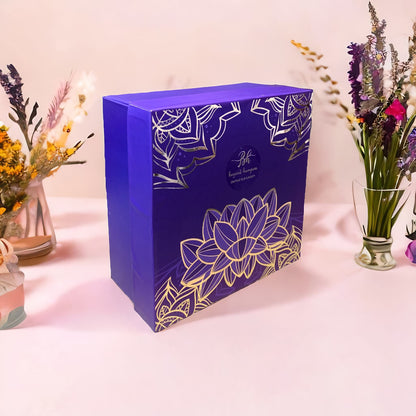 Purple Gold Foil Solid Box