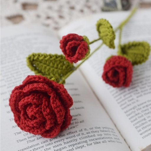 Rose Flower Crochet [1 pc]